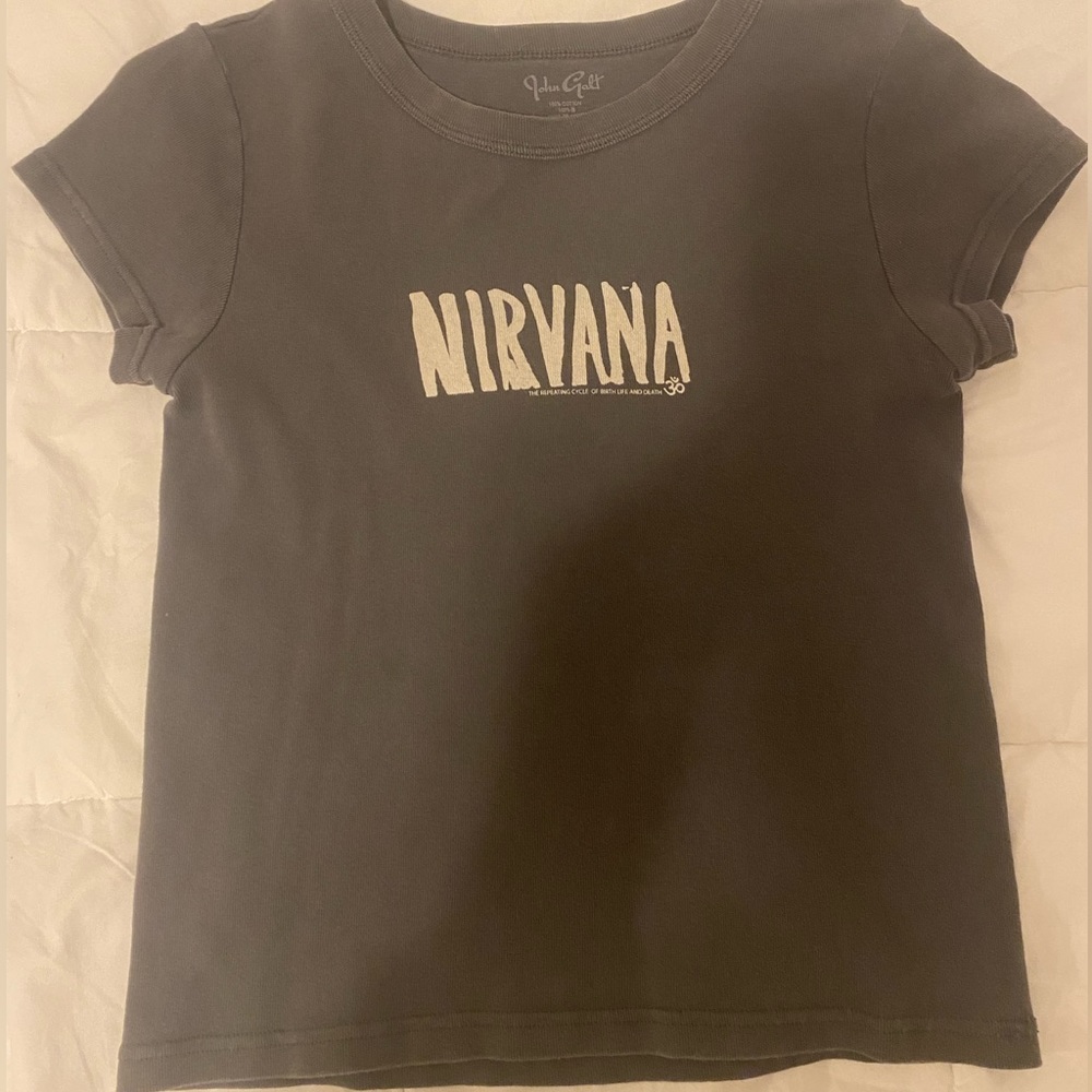 Brandy Melville Nirvana baby tee top
